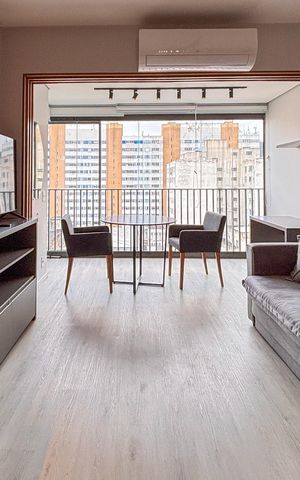 Apartamento para alugar com 38m², 1 quarto e 1 vaga Apartamento para alugar com 38m², 1 quarto e 1 vagaSala