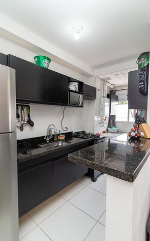 Apartamento à venda com 55m², 2 quartos e 1 vagaCozinha