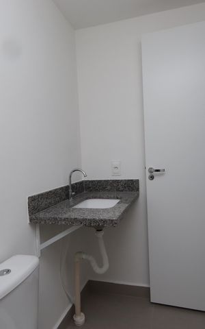 Apartamento para alugar com 26m², 1 quarto e sem vagaBanheiro da Suíte