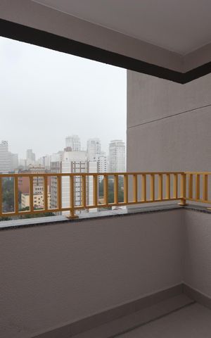 Apartamento para alugar com 26m², 1 quarto e sem vagaVaranda