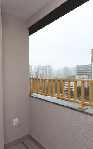 Apartamento para alugar com 26m², 1 quarto e sem vagaVaranda