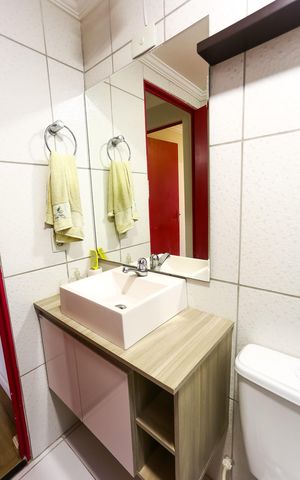 Apartamento à venda com 55m², 2 quartos e 1 vaga Apartamento à venda com 55m², 2 quartos e 1 vagaBanheiro