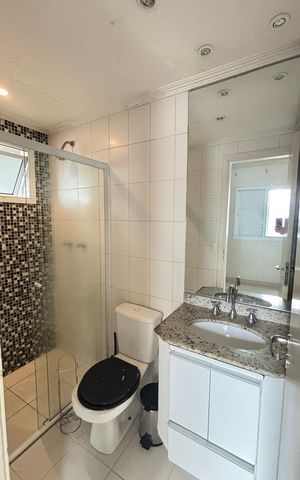 Apartamento para alugar com 78m², 3 quartos e 2 vagas Apartamento para alugar com 78m², 3 quartos e 2 vagasBanheiro da Suíte