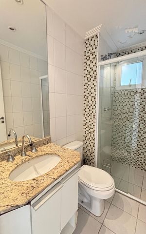Apartamento para alugar com 78m², 3 quartos e 2 vagas Apartamento para alugar com 78m², 3 quartos e 2 vagasBanheiro