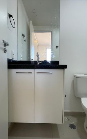 Apartamento para alugar com 25m², 1 quarto e sem vaga Apartamento para alugar com 25m², 1 quarto e sem vagaBanheiro da Suíte