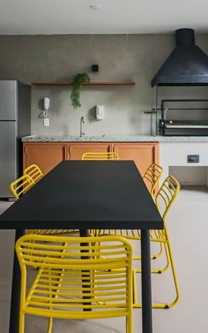 Apartamento para alugar com 25m², 1 quarto e sem vaga Apartamento para alugar com 25m², 1 quarto e sem vagaÁrea comum - Churrasqueira