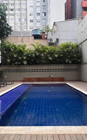 Apartamento à venda com 70m², 1 quarto e 2 vagas Apartamento à venda com 70m², 1 quarto e 2 vagasÁrea Comum - Piscina