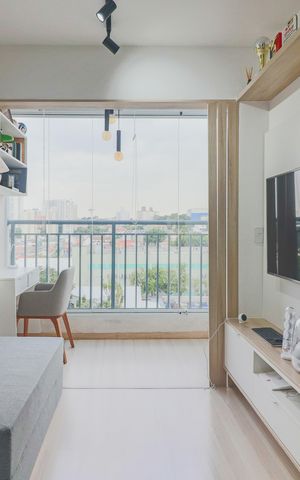 Apartamento à venda com 29m², 1 quarto e sem vaga Apartamento à venda com 29m², 1 quarto e sem vagaSala / Cozinha