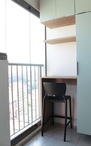 Studio à venda com 26m², 1 quarto e sem vagaVaranda Studio
