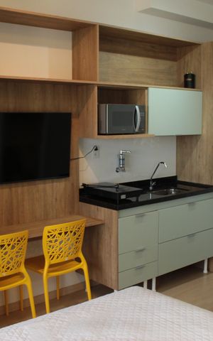 Studio à venda com 26m², 1 quarto e sem vagaStudio