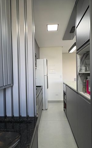 Apartamento para alugar com 58m², 2 quartos e 2 vagasCozinha e Área de Serviço