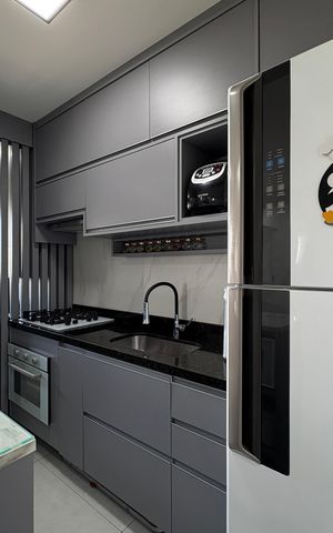 Apartamento para alugar com 58m², 2 quartos e 2 vagasCozinha e Área de Serviço