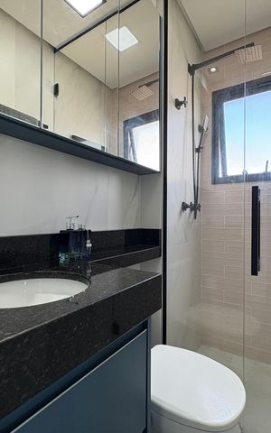 Apartamento para alugar com 58m², 2 quartos e 2 vagasBanheiro da Suíte