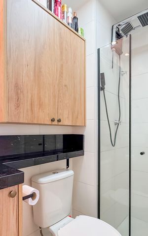 Apartamento à venda com 33m², 2 quartos e sem vagaBanheiro 