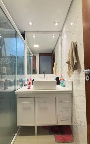 Apartamento à venda com 107m², 3 quartos e 2 vagas Apartamento à venda com 107m², 3 quartos e 2 vagasBanheiro