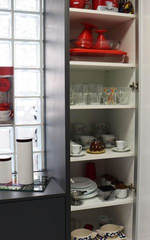 Apartamento para alugar com 80m², 2 quartos e 1 vagaDetalhe da cozinha