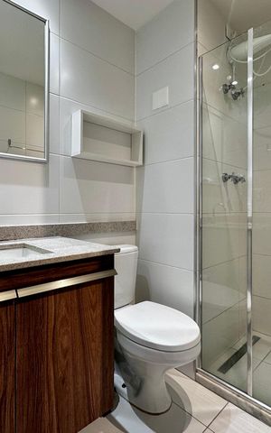 Studio para alugar com 23m², 0 quarto e sem vaga Studio para alugar com 23m², 0 quarto e sem vagaBanheiro