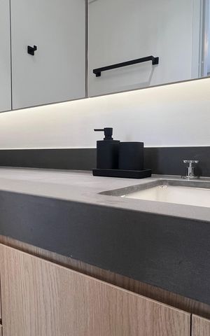 Apartamento à venda com 42m², 1 quarto e 1 vaga Apartamento à venda com 42m², 1 quarto e 1 vagaBanheiro da Suíte