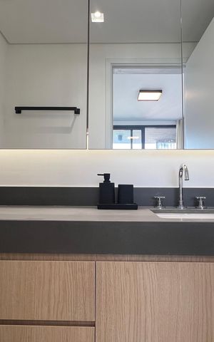 Apartamento à venda com 42m², 1 quarto e 1 vaga Apartamento à venda com 42m², 1 quarto e 1 vagaBanheiro da Suíte