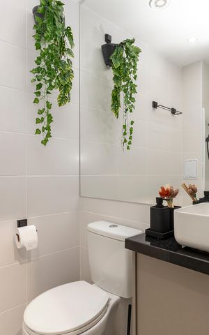 Studio para alugar com 25m², 1 quarto e sem vaga Studio para alugar com 25m², 1 quarto e sem vagaBanheiro