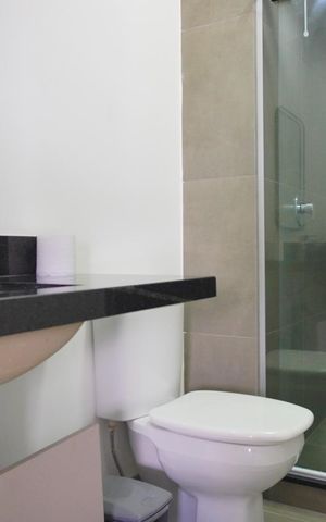 Studio à venda com 36m², 1 quarto e 1 vaga Studio à venda com 36m², 1 quarto e 1 vagaBanheiro