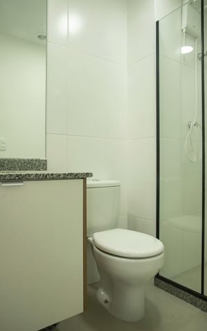 Studio para alugar com 28m², 1 quarto e sem vagaBanheiro