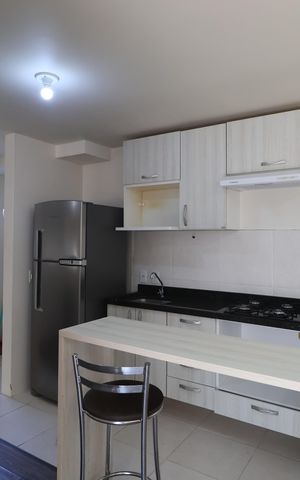 Apartamento à venda com 53m², 2 quartos e 1 vagaCozinha e Área de Serviço