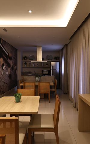 Apartamento à venda com 76m², 2 quartos e 2 vagasÁrea comum - Salão de festas
