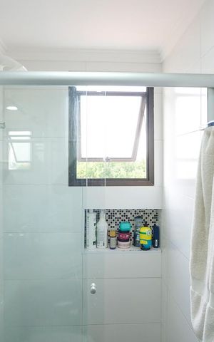 Apartamento à venda com 110m², 3 quartos e 2 vagasBanheiro da suíte
