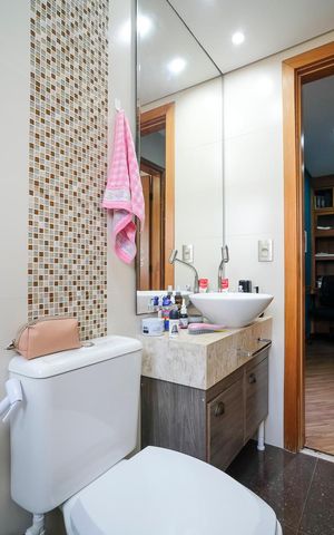 Apartamento à venda com 110m², 3 quartos e 2 vagasBanheiro Social
