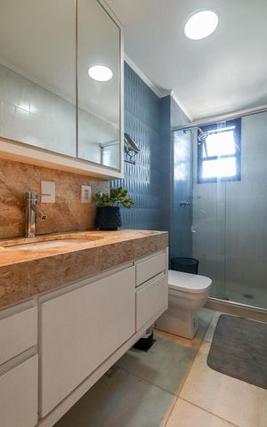 Apartamento para alugar com 210m², 4 quartos e 2 vagasBanheiro da Suíte