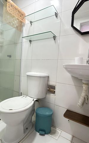 Apartamento para alugar com 79m², 2 quartos e 1 vaga Apartamento para alugar com 79m², 2 quartos e 1 vagaBanheiro do Quarto 2