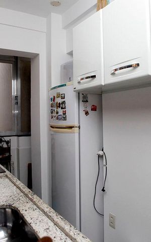 Apartamento à venda com 54m², 1 quarto e sem vagaCozinha + Área de Serviço