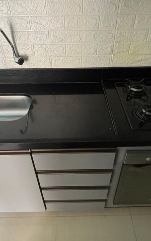Casa de condomínio à venda com 100m², 2 quartos e 1 vaga Casa de condomínio à venda com 100m², 2 quartos e 1 vagaCozinha