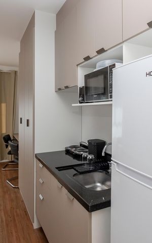 Studio à venda com 30m², 1 quarto e sem vaga Studio à venda com 30m², 1 quarto e sem vagaCozinha