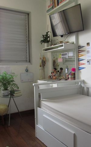 Apartamento à venda com 80m², 3 quartos e 2 vagasQuarto 2 