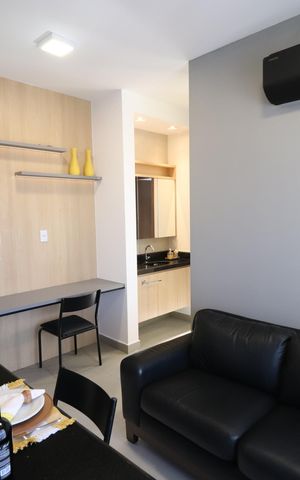Apartamento para alugar com 40m², 1 quarto e 1 vagaSala/Cozinha