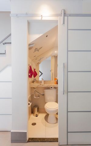 Casa à venda com 65m², 1 quarto e 2 vagasLavabo