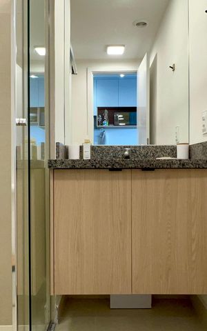 Studio para alugar com 25m², 1 quarto e sem vaga Studio para alugar com 25m², 1 quarto e sem vagaBanheiro