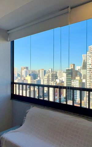 Studio para alugar com 25m², 1 quarto e sem vaga Studio para alugar com 25m², 1 quarto e sem vagaVaranda