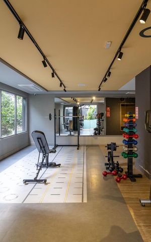 Studio à venda com 29m², 1 quarto e sem vaga Studio à venda com 29m², 1 quarto e sem vagaÁrea comum - Academia