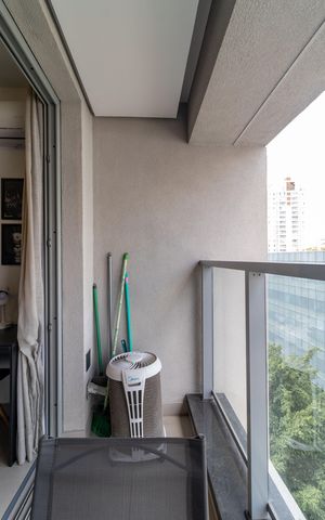 Studio à venda com 29m², 1 quarto e sem vaga Studio à venda com 29m², 1 quarto e sem vagaVaranda