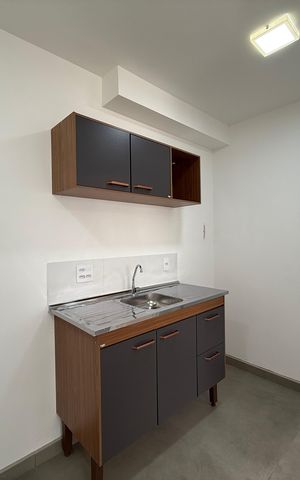 Apartamento à venda com 26m², 1 quarto e sem vaga Apartamento à venda com 26m², 1 quarto e sem vagaSala/cozinha