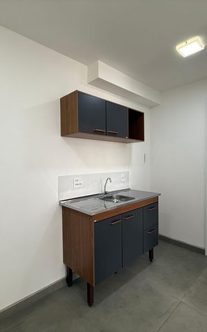 Apartamento à venda com 26m², 1 quarto e sem vaga Apartamento à venda com 26m², 1 quarto e sem vagaSala/cozinha