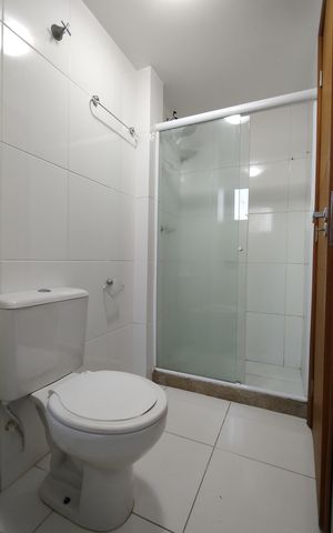 Casa de condomínio para alugar com 80m², 2 quartos e 1 vagaBanheiro da Suíte 1