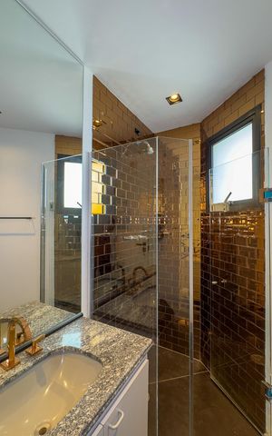 Apartamento à venda com 124m², 2 quartos e 2 vagas Apartamento à venda com 124m², 2 quartos e 2 vagasBanheiro social