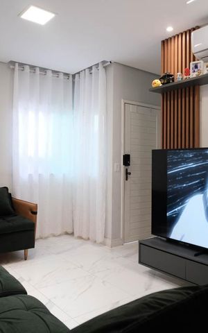 Casa à venda com 93m², 2 quartos e 1 vagaSala/Cozinha
