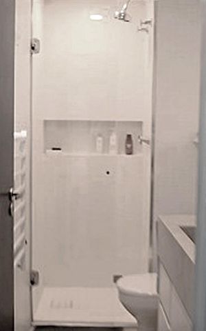 Studio para alugar com 40m², 1 quarto e sem vaga Studio para alugar com 40m², 1 quarto e sem vagaBanheiro