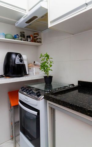 Apartamento para alugar com 40m², 2 quartos e 1 vagaCozinha e Área de Serviço
