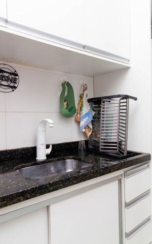 Apartamento para alugar com 40m², 2 quartos e 1 vagaCozinha e Área de Serviço